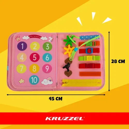 Играчка за развиване на фините моторики – розова Kruzzel 26880