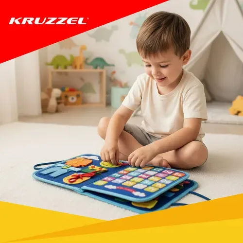 Играчка за развиване на фините моторики – синя Kruzzel 26881