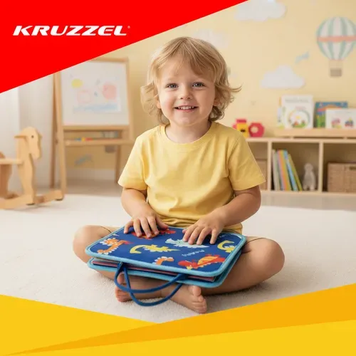 Играчка за развиване на фините моторики – синя Kruzzel 26881