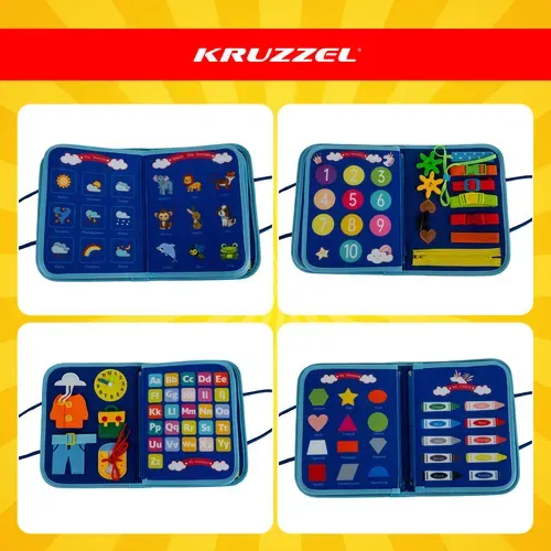 Играчка за развиване на фините моторики – синя Kruzzel 26881