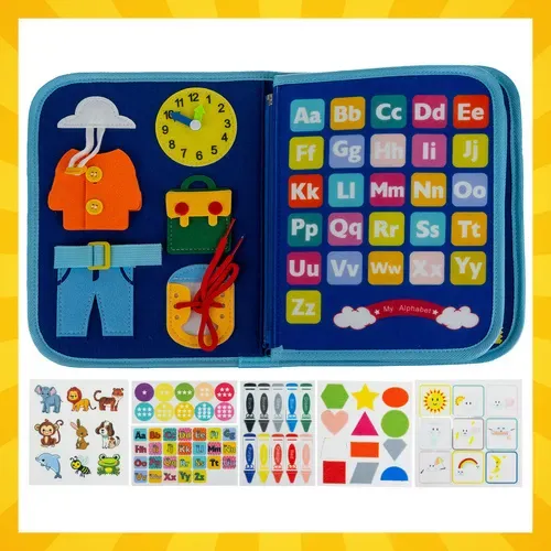 Играчка за развиване на фините моторики – синя Kruzzel 26881