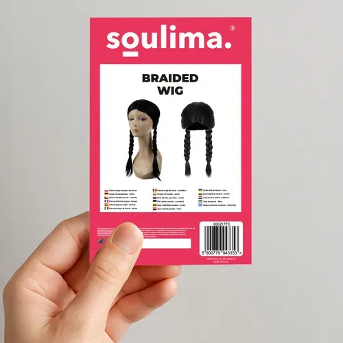Дълга дамска перука с плитки Soulima 26861