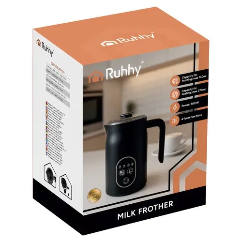 Миксер за мляко с дисплей, 500 W, Ruhhy26649