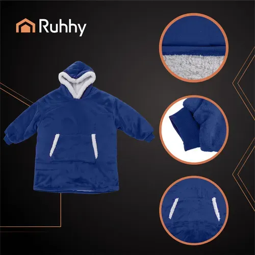 Суитшърт XXL – тъмно син Ruhhy 26147