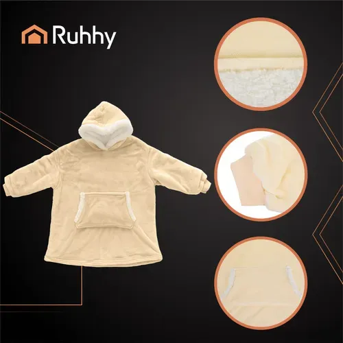 Суитшърт XXL – бежово одеяло Ruhhy 26146