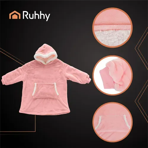 Суитшърт XXL – розово одеяло Ruhhy 26144