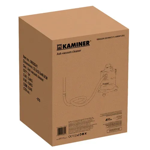 Прахосмукачка за пепел ODK013-20L Kaminer 26241