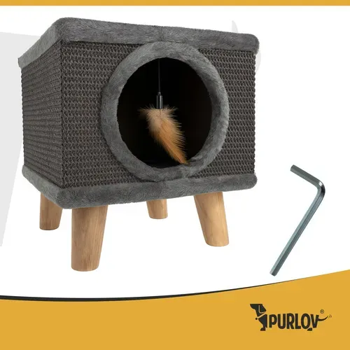 Легло за котка – къщичка на крачета Purlov 26215