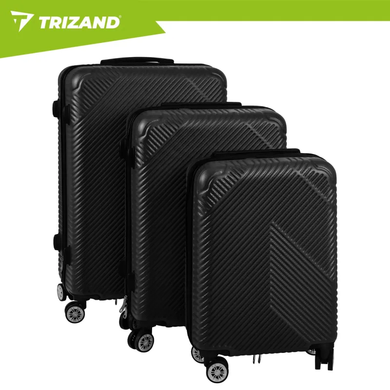 Комплект куфари 3 в 1 – черни Trizand 26661