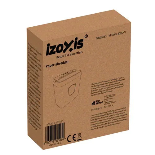 Шредер за документи Izoxis 25663
