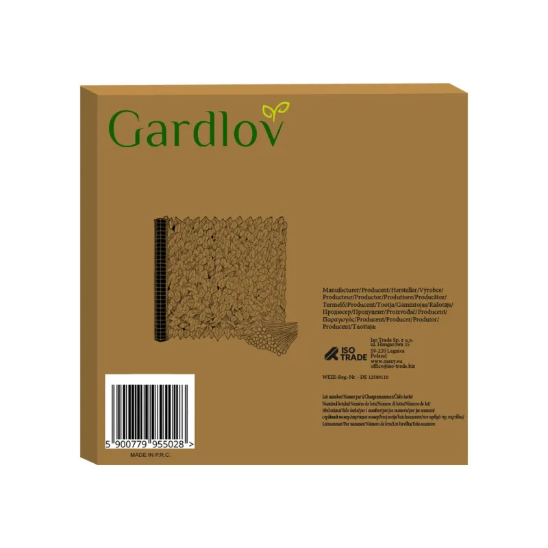 Изкуствена жива ограда за балкон 3x1 м Gardlov 25343