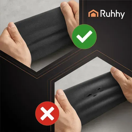 Черна велурена табуретка 60x30x30 см Ruhhy 25995