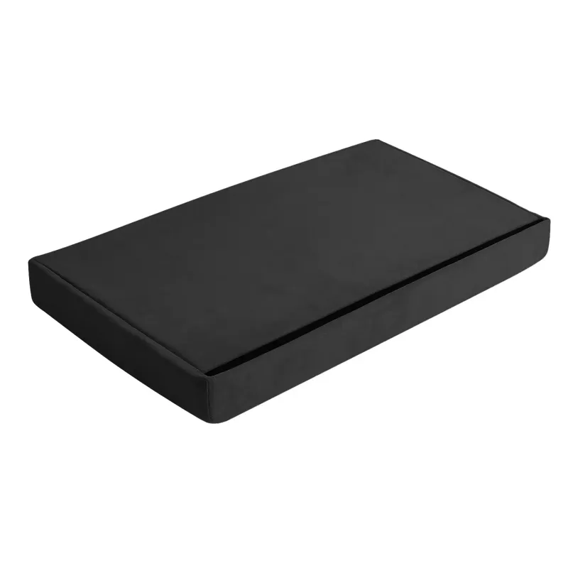 Черна велурена табуретка 60x30x30 см Ruhhy 25995