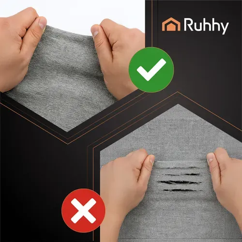 Сив платнен пуф 60x30x30 см Ruhhy 25996