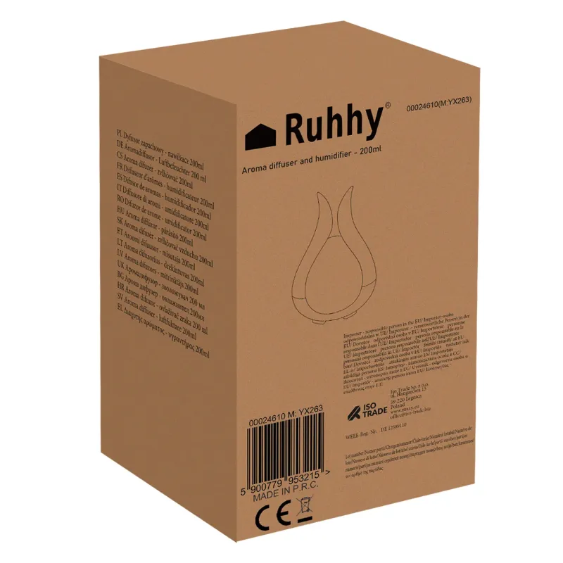 Ароматен дифузер – овлажнител 200 мл Ruhhy 24610