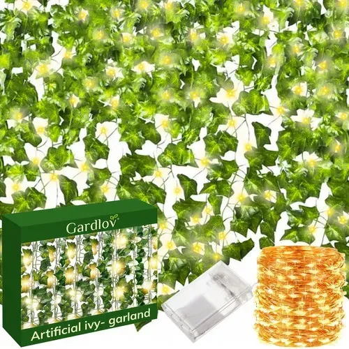 Изкуствен бръшлян + LED Gardlov 24538