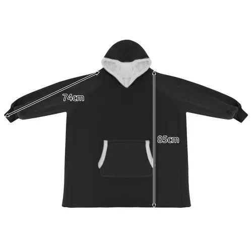 Суитшърт XXL – черно одеяло Ruhhy 24403