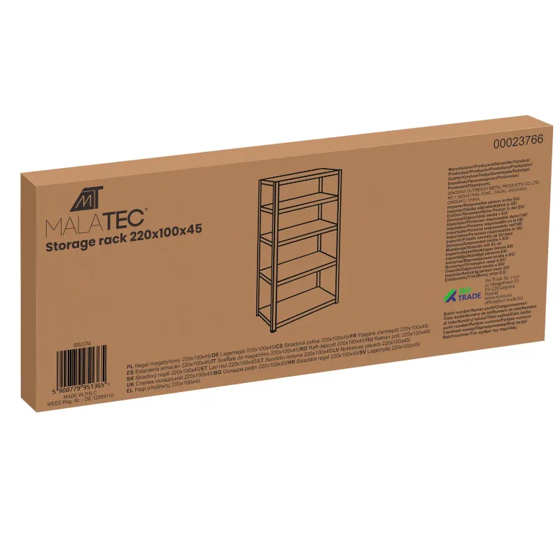 Складова стелаж 220x100x45 Malatec 23766
