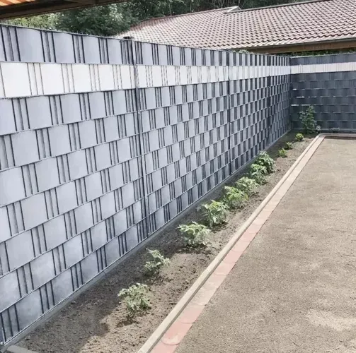 Лента за ограда 19 см x 35 м, 630 г/м², сива, 23704