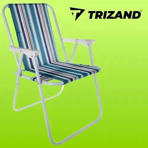 Градински стол Trizand Bergamo, метал, синьо 23558
