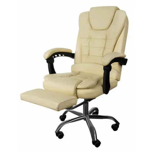 Офисен стол с подножка – бежов Malatec 23287