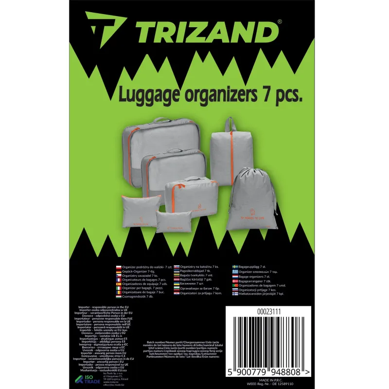 Органайзер за куфар – 7 бр. Trizand 23111