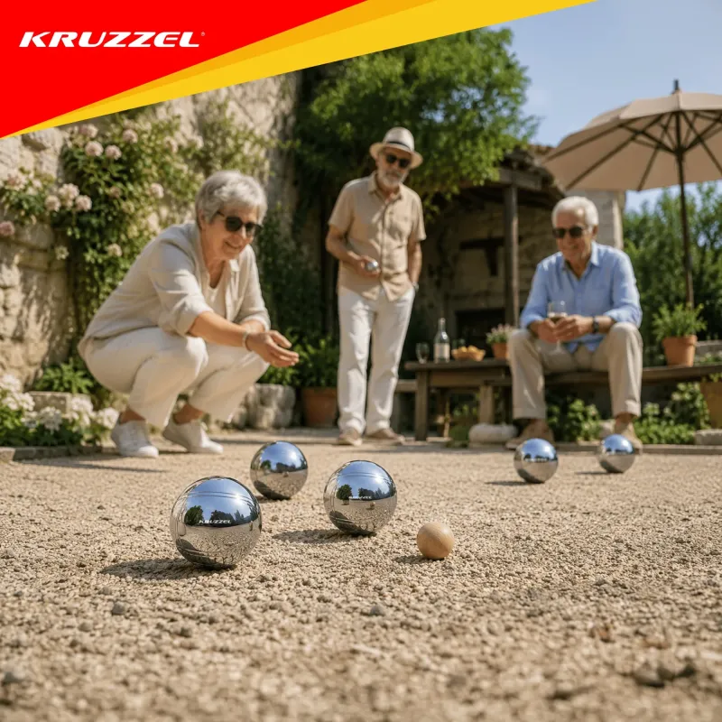 Топки за буле, 8 броя + калъф KRUZZEL 22915