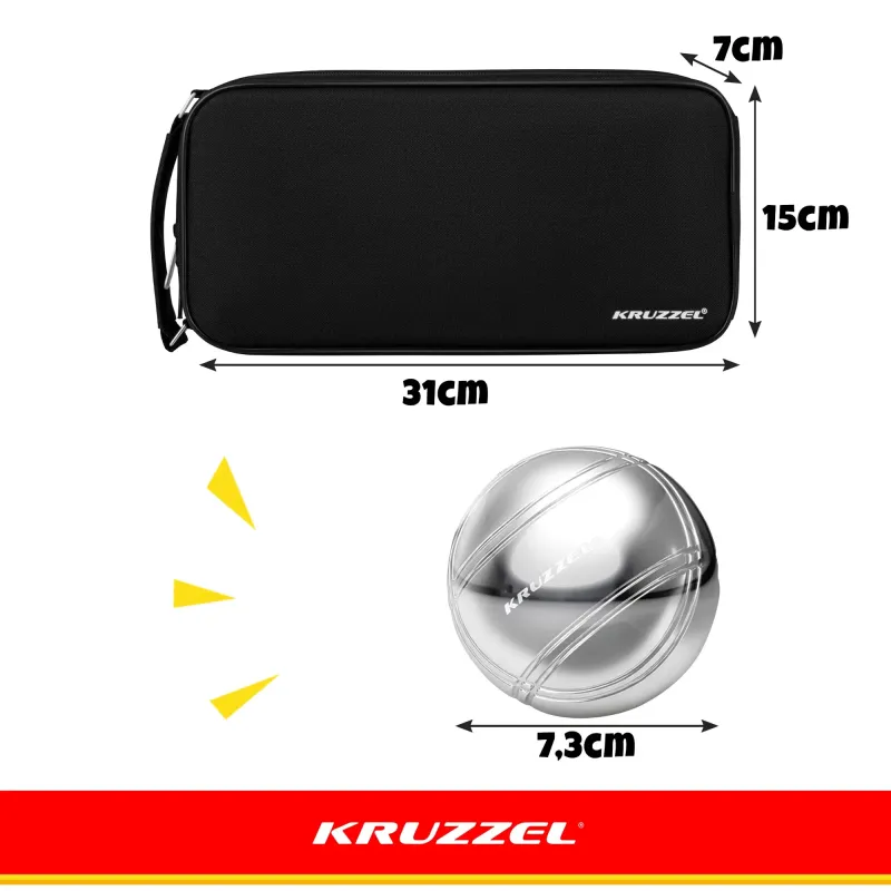 Топки за буле, 8 броя + калъф KRUZZEL 22915