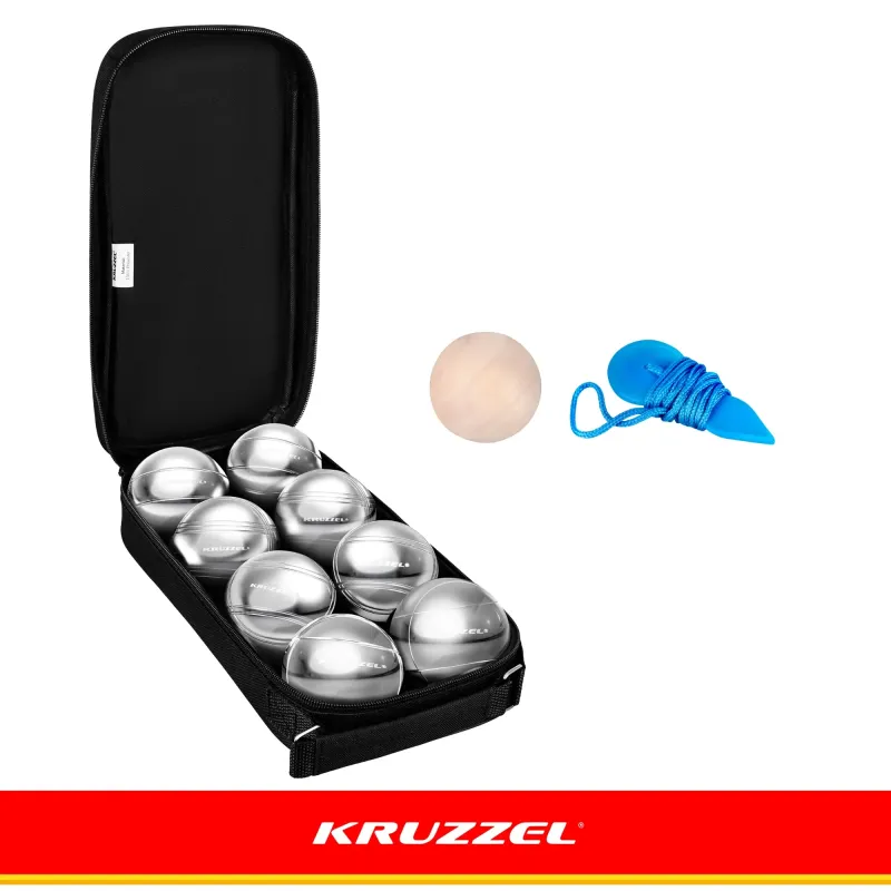Топки за буле, 8 броя + калъф KRUZZEL 22915