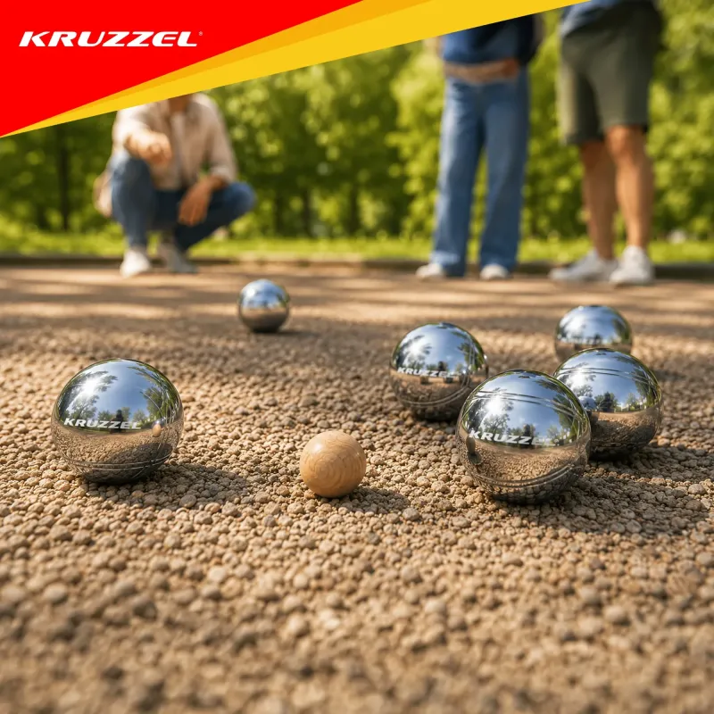 Топки за буле, 8 броя + калъф KRUZZEL 22915