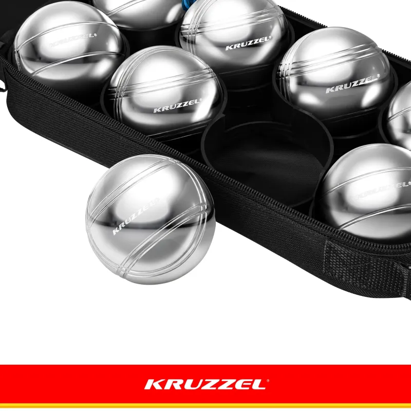 Топки за буле, 8 броя + калъф KRUZZEL 22915