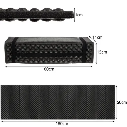 Сгъваема подложка 180x60x1 см Trizand 22870