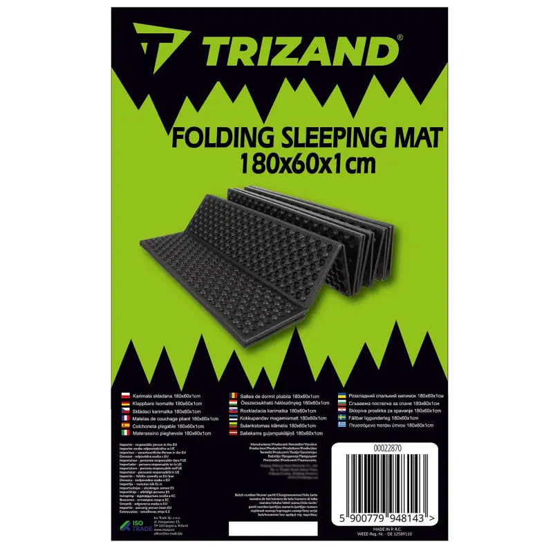 Сгъваема подложка 180x60x1 см Trizand 22870