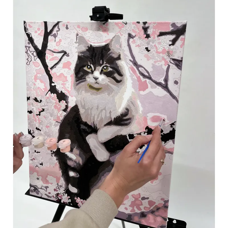 Рисуване по номера 40x50 см – коте Маалео 22783