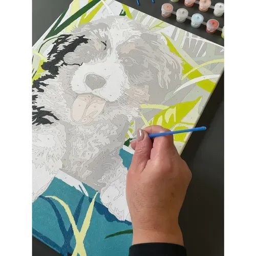 Рисуване по номера 40x30 см – куче Maaleo 22780