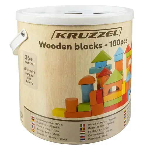 Дървени кубчета – 100 бр. Kruzzel 22666