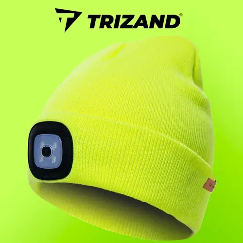 Зимна шапка с фенерче – жълта Trizand 22664