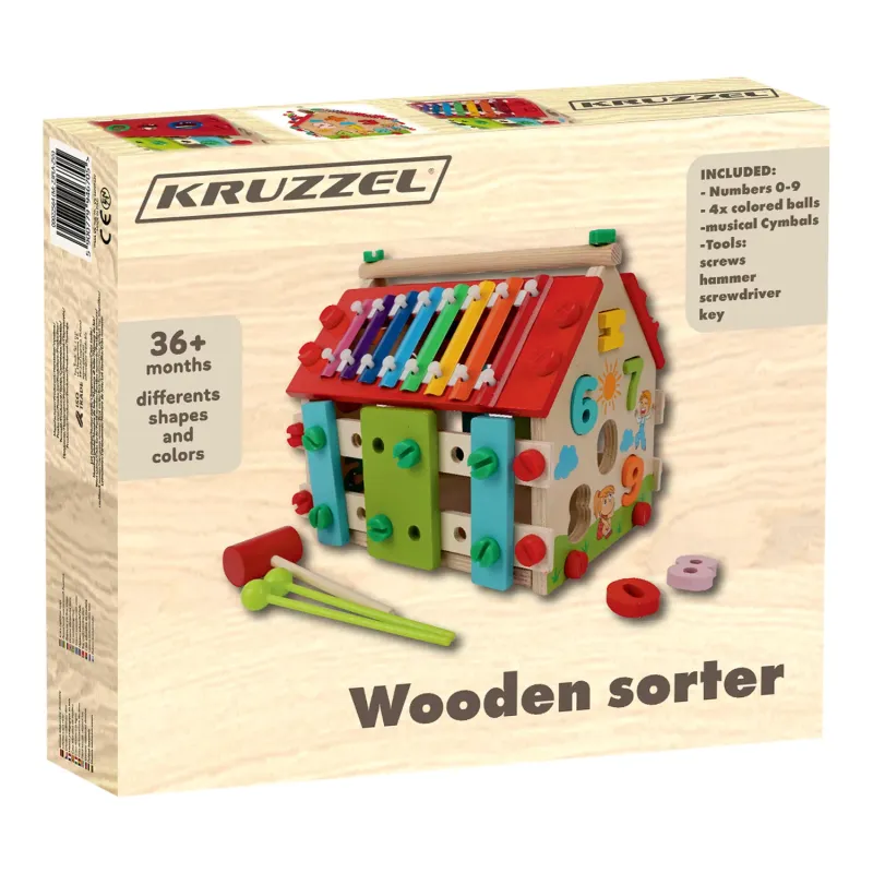 Дървена образователна къщичка Kruzzel 22564