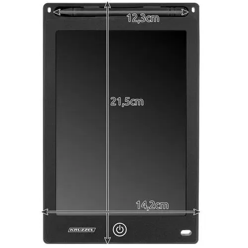 Таблет за рисуване 8,5" черен KRUZZEL 22454