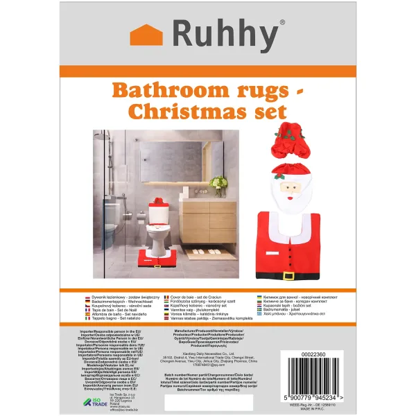 Килимче за баня – коледен комплект Ruhhy 22360