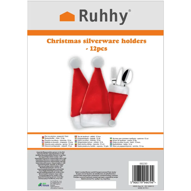 Калъф за прибори – капачета, 12 бр. Ruhhy 22303
