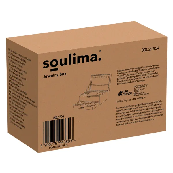 Кутийка/куфарче за бижута Soulima 21954