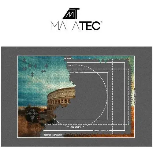 Постелка-табло за сглобяване на пъзели Malatec 21835