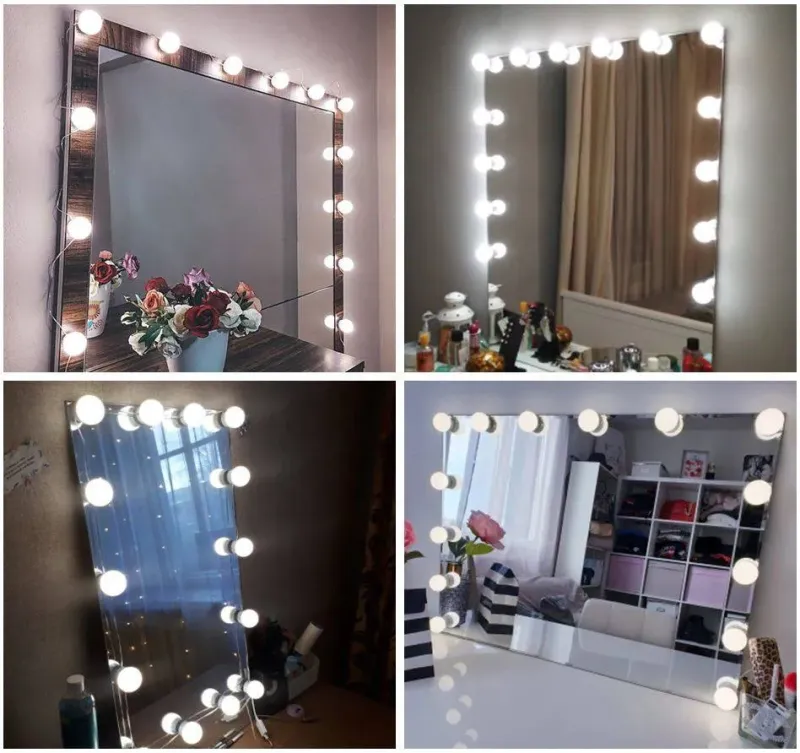 LED лампички за огледало/тоалетка – 10 бр.