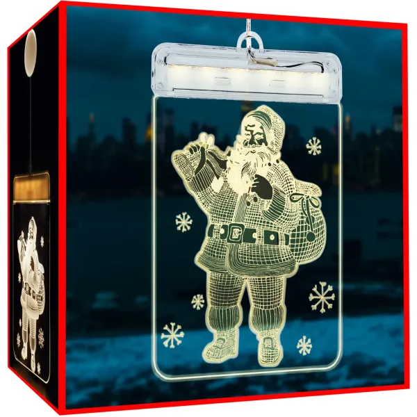 3D LED витраж – Дядо Коледа