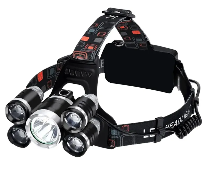 Челна фенерче с 5 LED диода T6 CREE