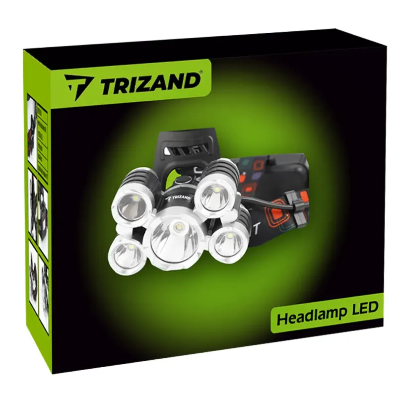 Челна фенерче с 5 LED диода T6 CREE