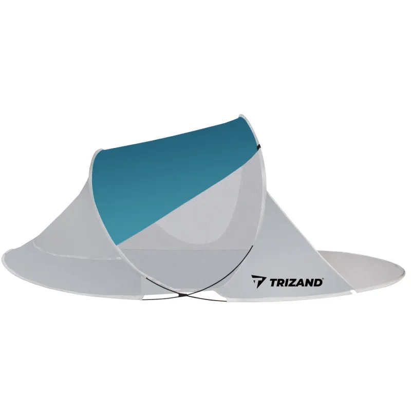 Плажна шатра 220x120x90 см – тюркоазено-сива