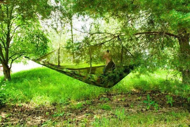 Туристическо хамак Santiago Army 260x140 см Net