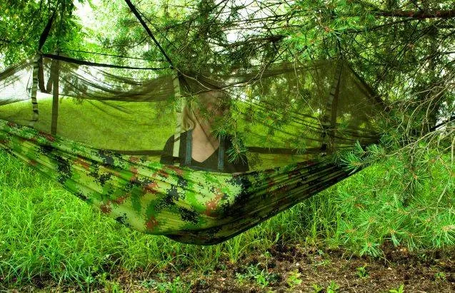 Туристическо хамак Santiago Army 260x140 см Net